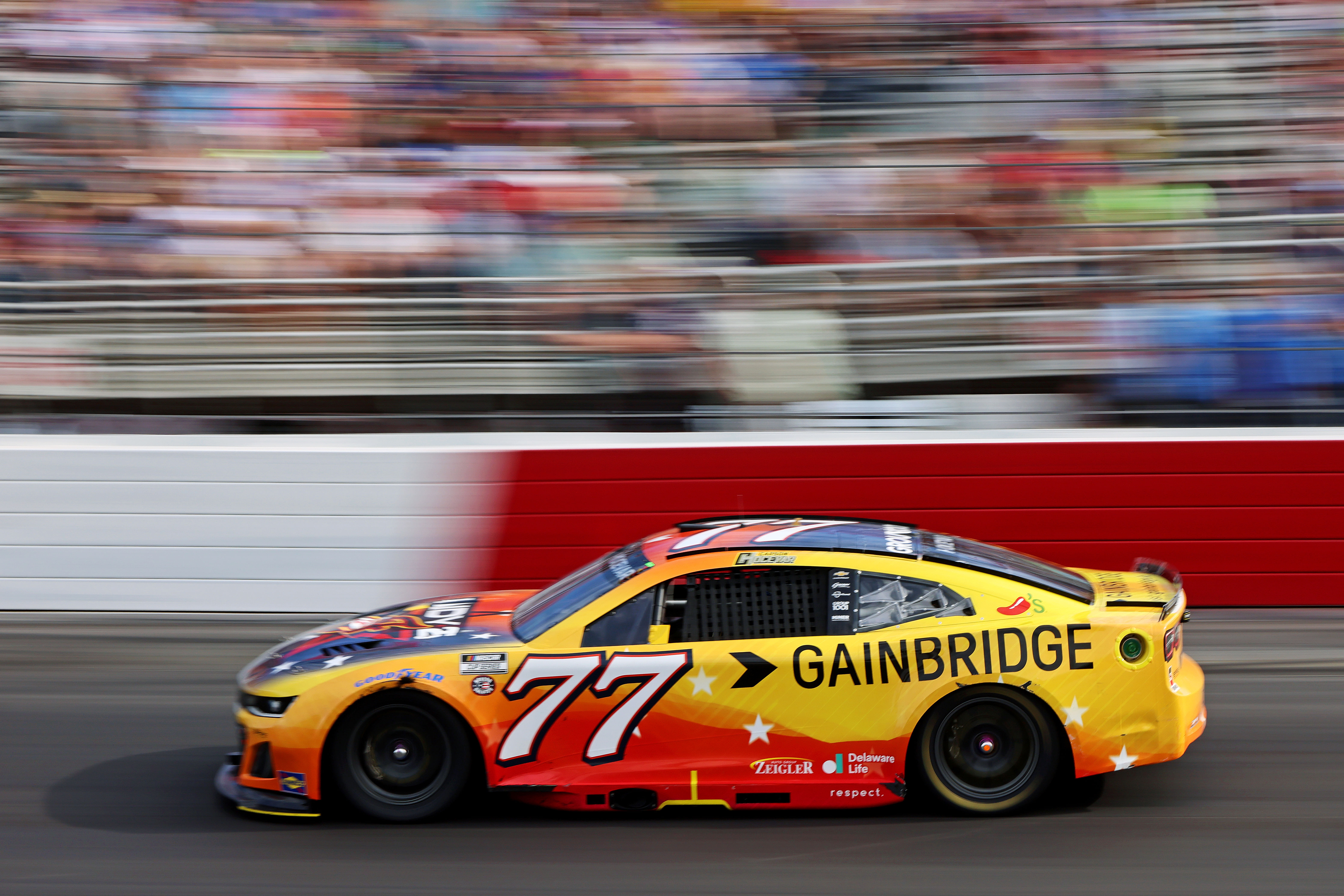Carson Hocevar (77) during NASCAR All-Star Open at North Wilkesboro Speedway - Source: Imagn